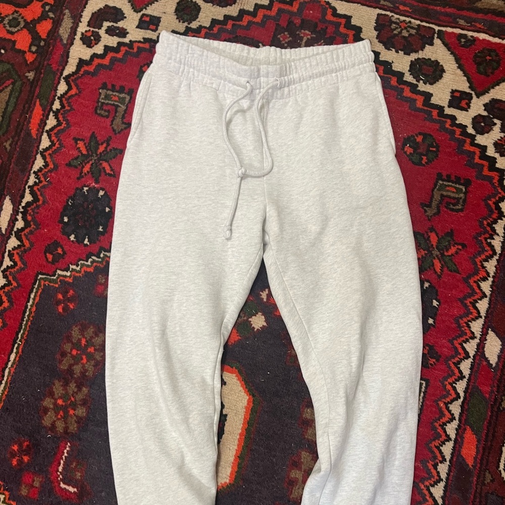 Aritzia TNA Cozy Fleece Gray Sweatpants